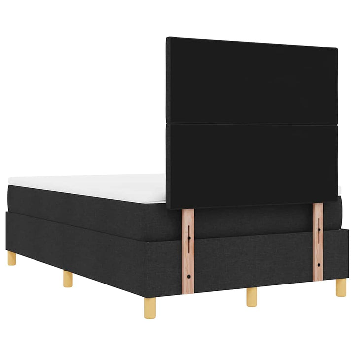 Box spring seng med hovedgærde Sort 190 x 120 cm Stof