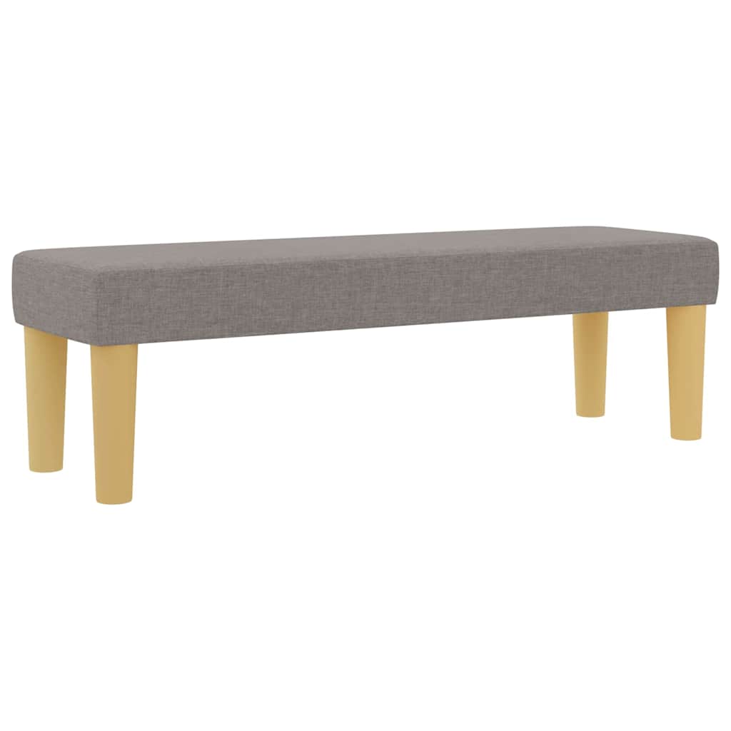 Box spring seng med pude Gråbrun 140 x 190 cm Stof