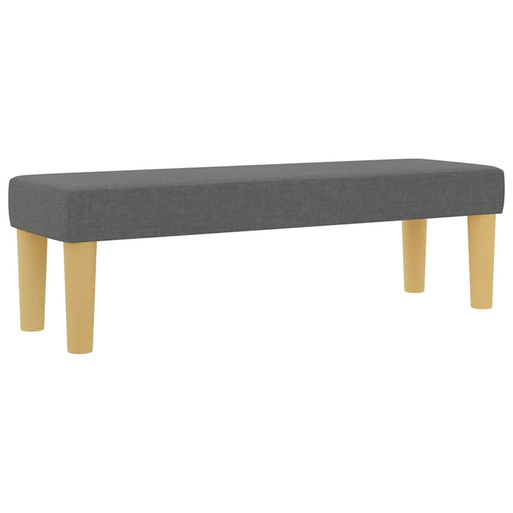 Box spring seng med hovedgærde Mørkegrå 200 x 140 cm Stof