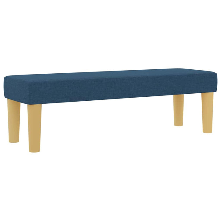 Box spring seng med pude med hovedgærde Blå 200 x 140 cm Stof