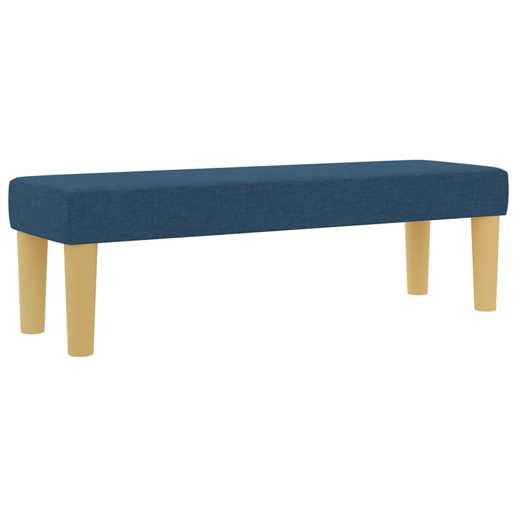 Box spring seng med pude med hovedgærde Blå 200 x 160 cm Stof