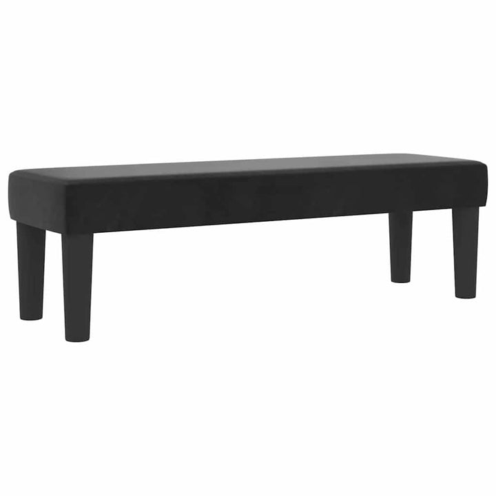 Box spring seng med pude med hovedgærde Sort 190 x 120 cm Fløjl