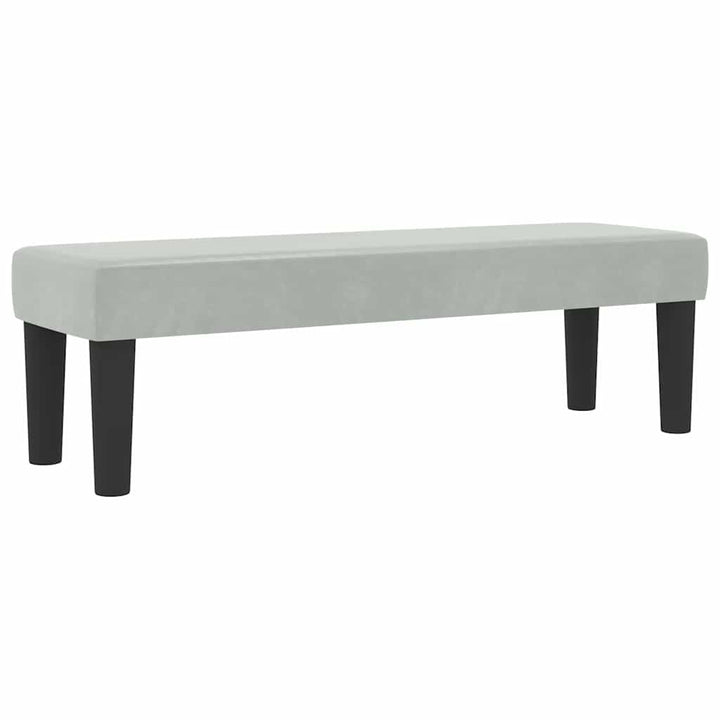 Box spring seng med hovedgærde Lysegrå 200 x 120 cm Fløjl