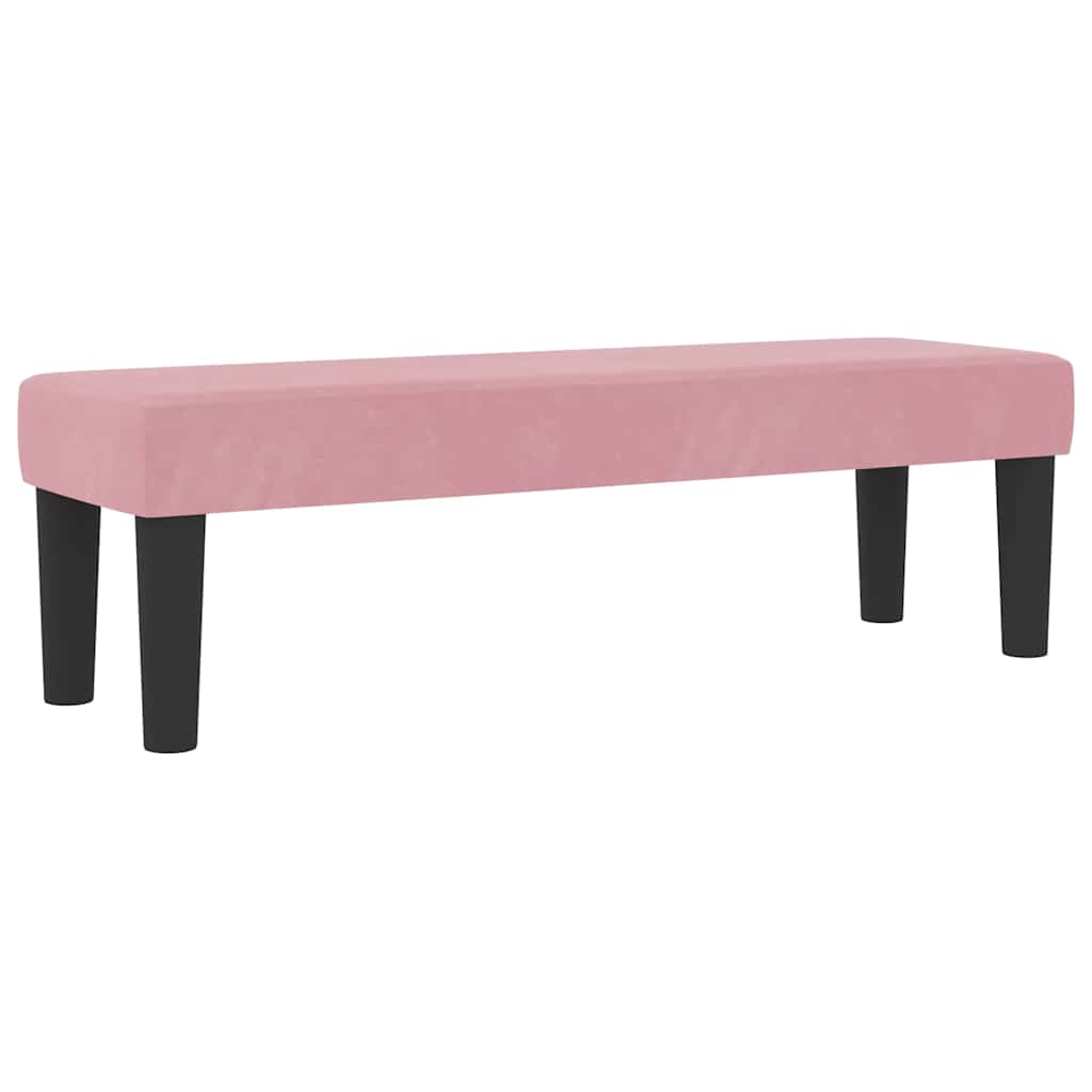 Box spring seng med hovedgærde Lyserød 200 x 140 cm Fløjl