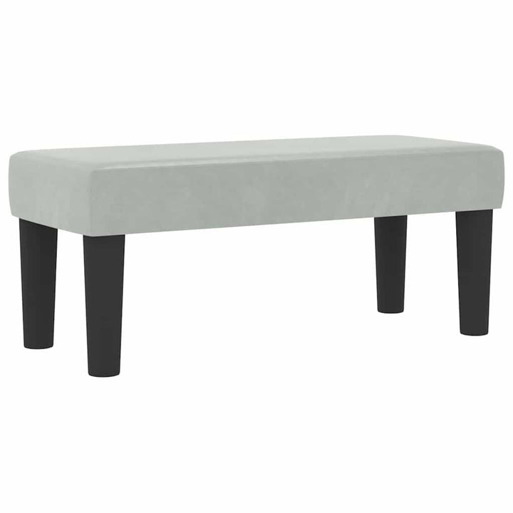 Box spring seng med hovedgærde Lysegrå 200 x 80 cm Fløjl