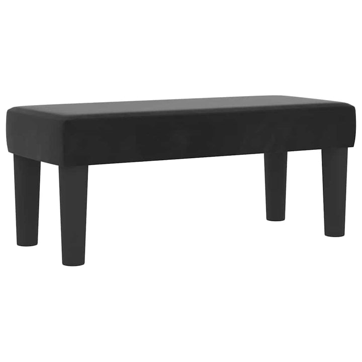 Box spring seng med hovedgærde Sort 200 x 80 cm Fløjl