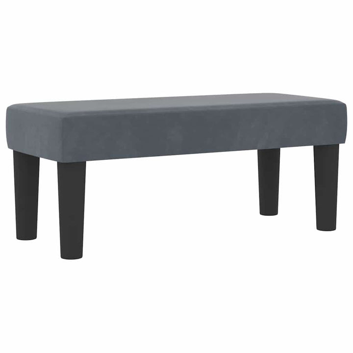 Box spring seng med hovedgærde Mørkegrå 190 x 90 cm Fløjl