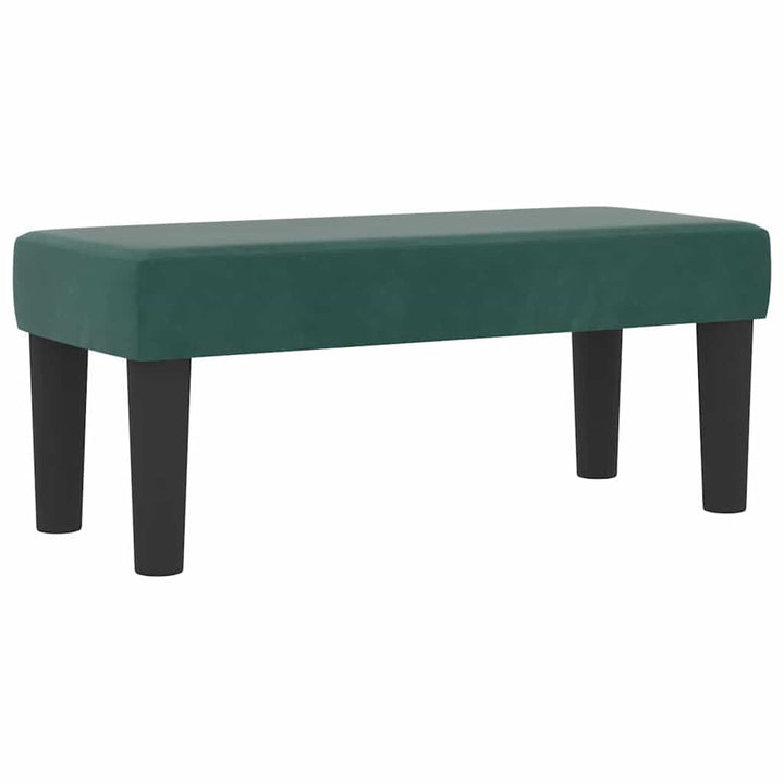 Box spring seng med hovedgærde Mørkegrøn 200 x 100 cm Fløjl