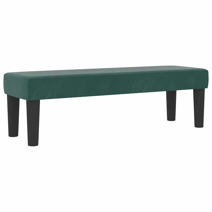Box spring seng med pude Mørkegrøn 200 x 120 cm Fløjl