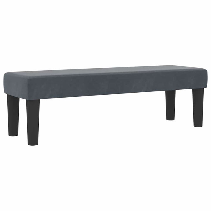 Box spring seng med hovedgærde Mørkegrå 200 x 140 cm Fløjl