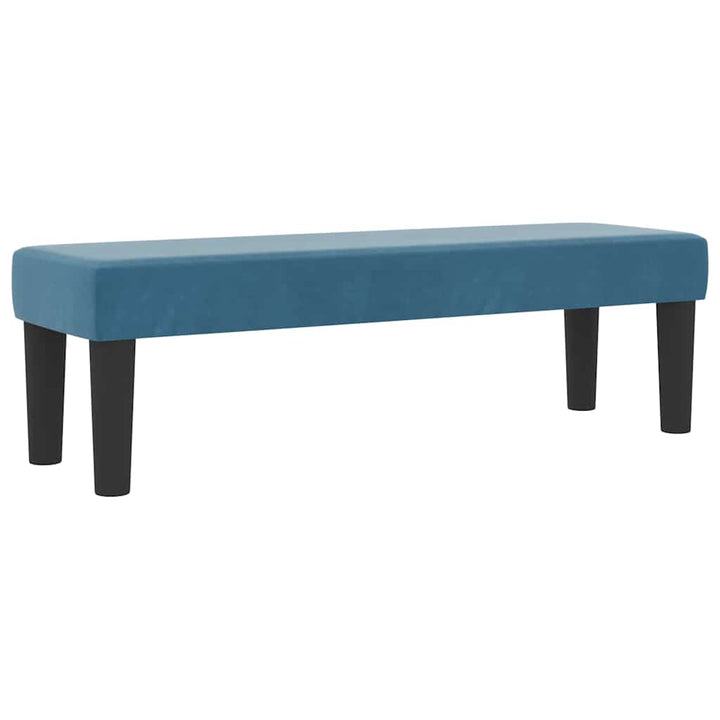 Box spring seng med hovedgærde Mørkeblå 200 x 140 cm Fløjl