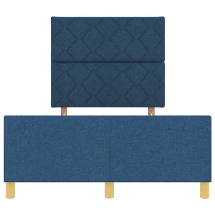 Sengestel med hovedgærde Blå 120 x 200 cm Stof