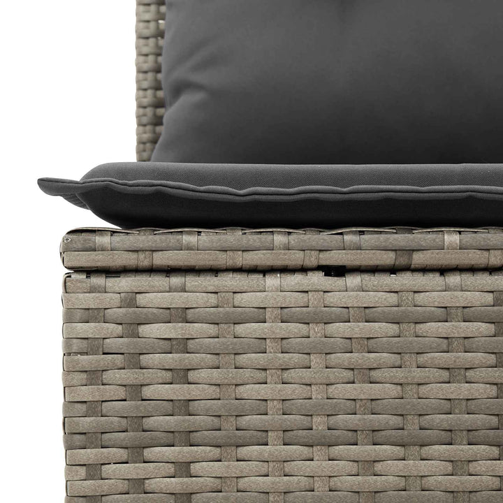 Havesofa Sæt 7 pcs 6-Seater Grå polyrattan