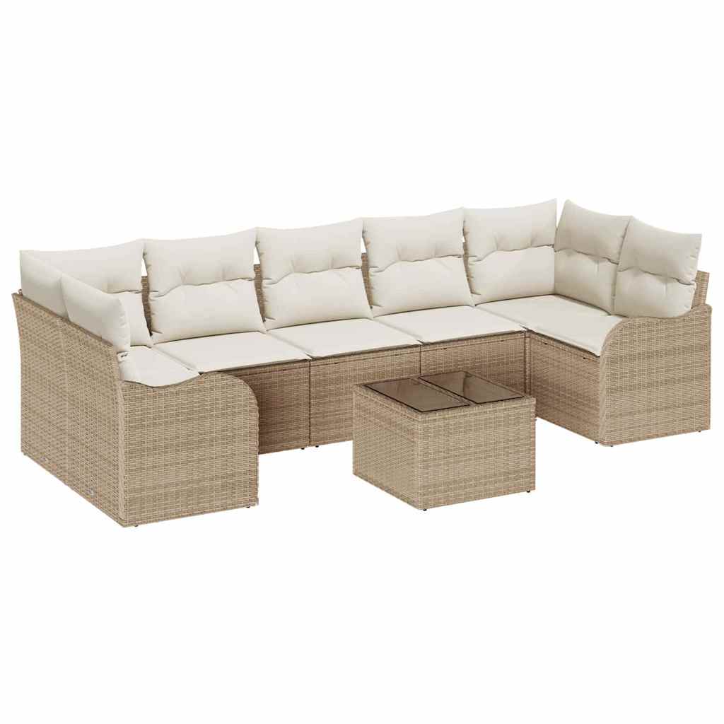 Havesofa Sæt 8 stk. 7-Antal sæder Beige og creme