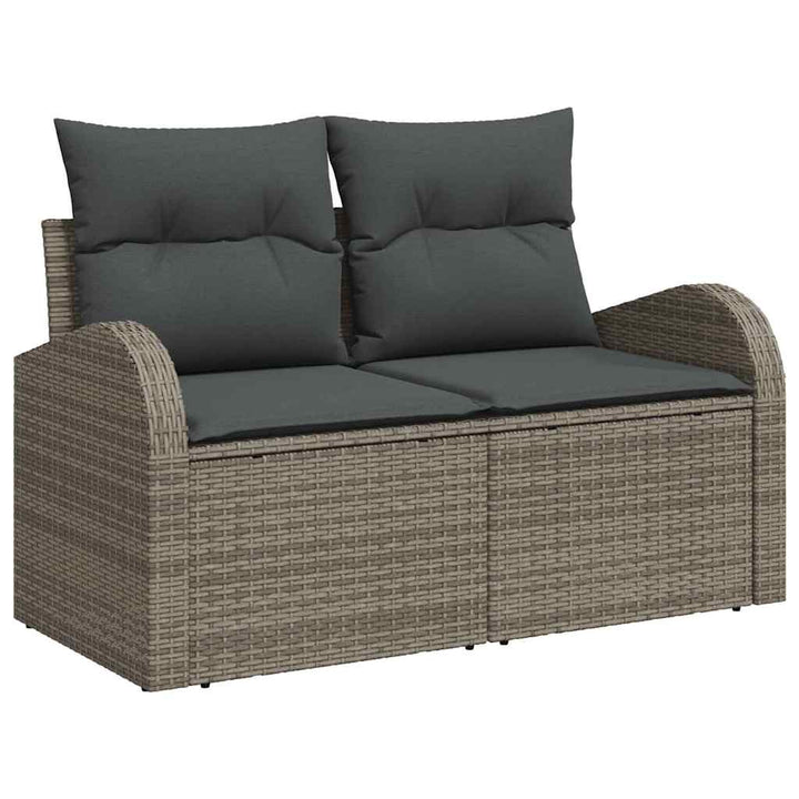 Sofa Sæt 7 stk. Grå polyrattan