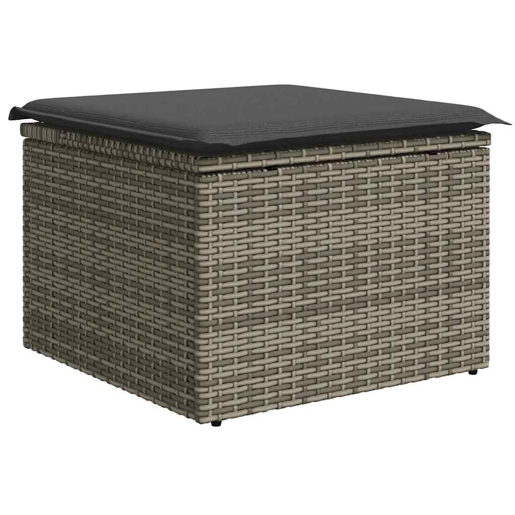 Sofa Sæt 8 stk. Grå polyrattan