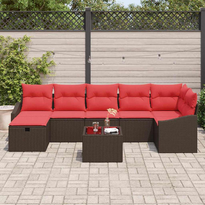 Sofa Sæt 8 stk. polyrattan