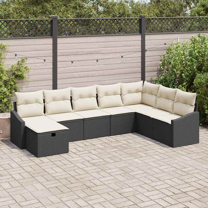 Havesofa Sæt 8 stk. polyrattan