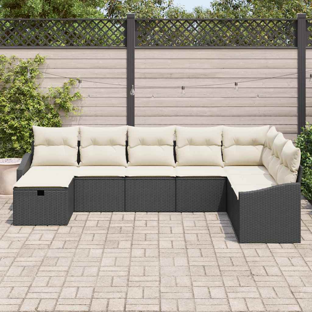 Havesofa Sæt 8 stk. polyrattan
