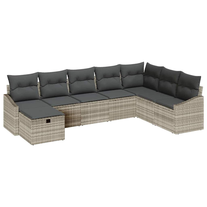 Havesofa Sæt 8 stk. polyrattan