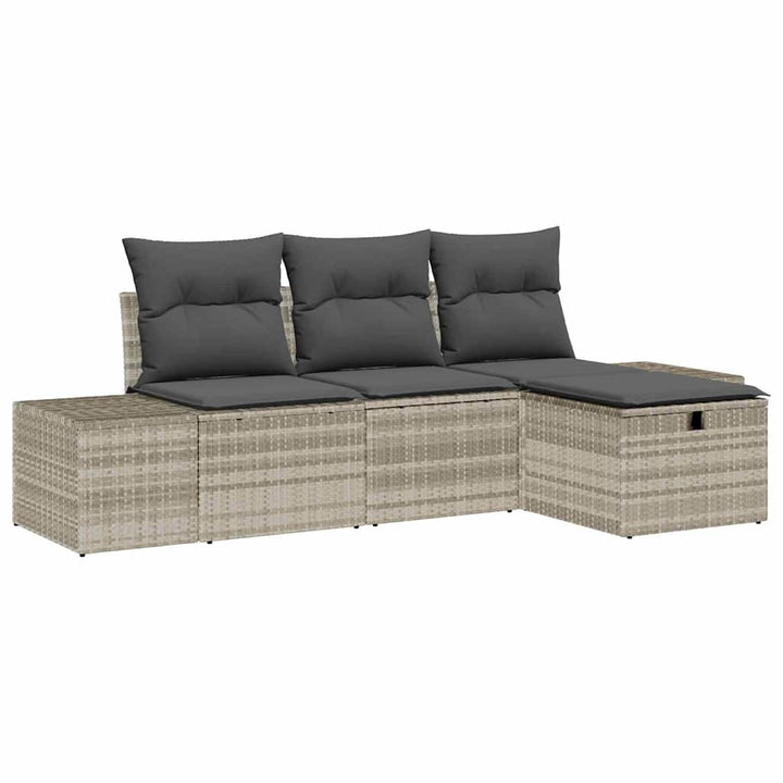 Havesofa Sæt 4 stk. polyrattan
