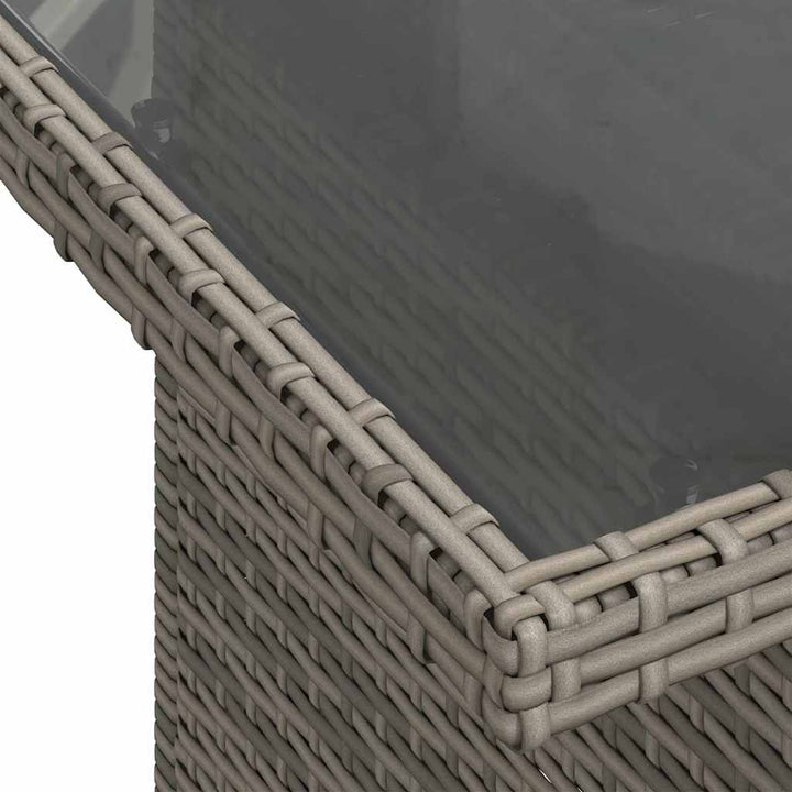 Havesofa Sæt 8 stk. Grå polyrattan