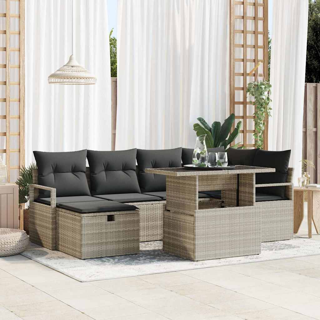 Havesofa Sæt 11 stk. polyrattan