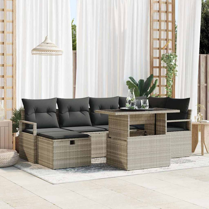 Havesofa Sæt 11 stk. polyrattan