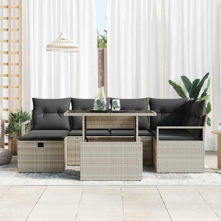 Havesofa Sæt 11 stk. polyrattan