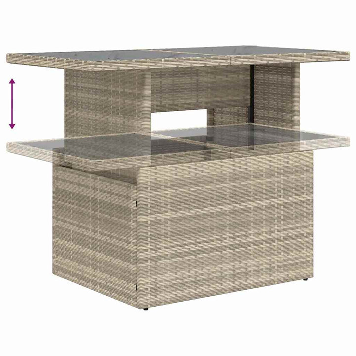 Havesofa Sæt 6 stk. polyrattan