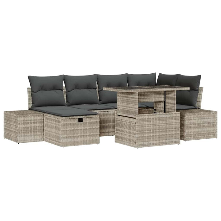 Havesofa Sæt 7 stk. polyrattan
