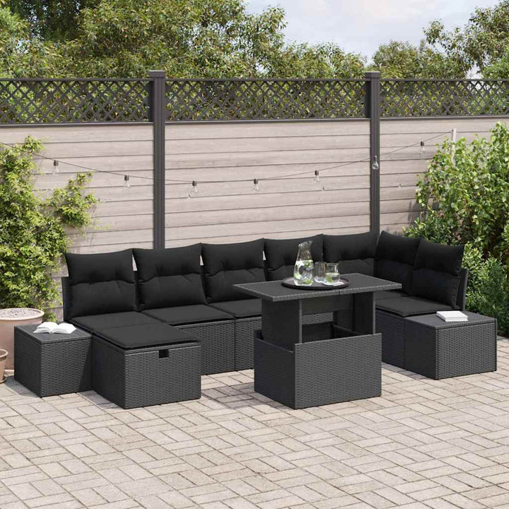 Havesofa Sæt 8 stk. polyrattan