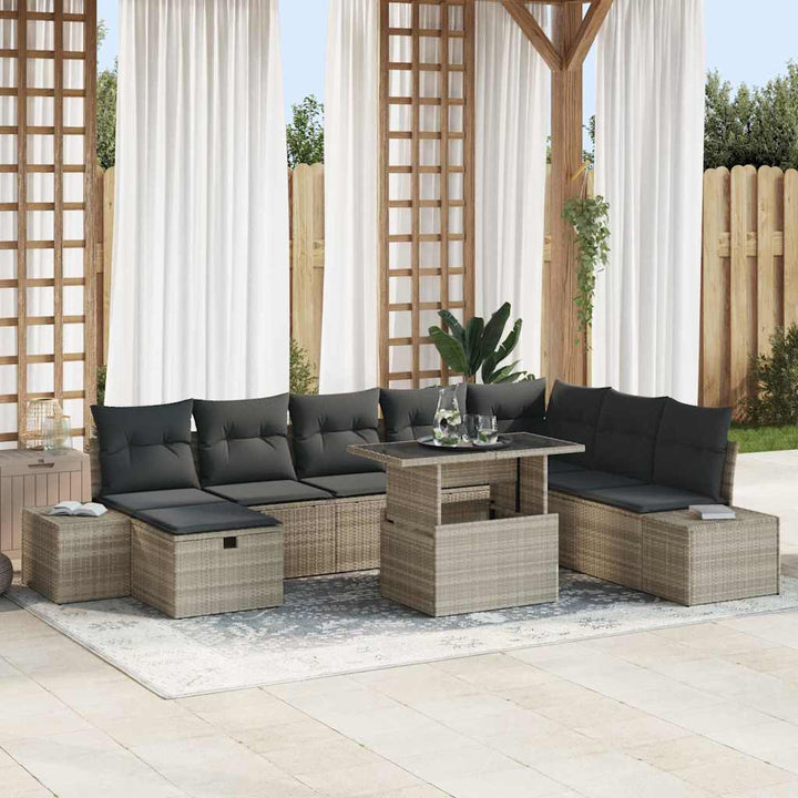 Havesofa Sæt 11 stk. polyrattan