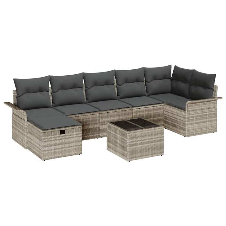 Havesofa Sæt 8 stk. Poly rattan