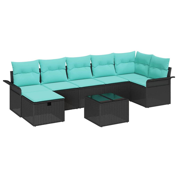 Havesofa Sæt 8 stk. Poly rattan