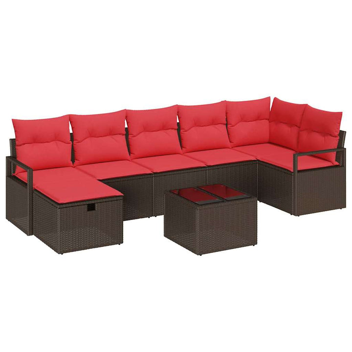 Sofa Sæt med pude 5 pcs polyrattan