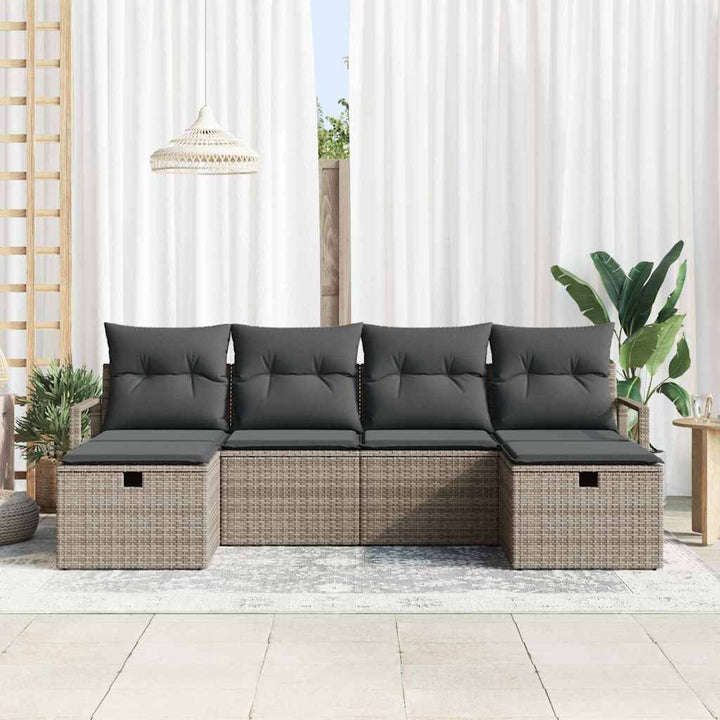 Sofa Sæt 5 stk. polyrattan