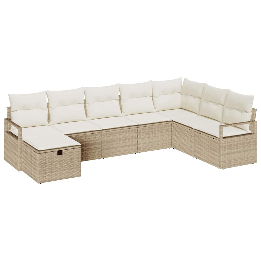 Sofa Sæt med pude 5 pcs polyrattan