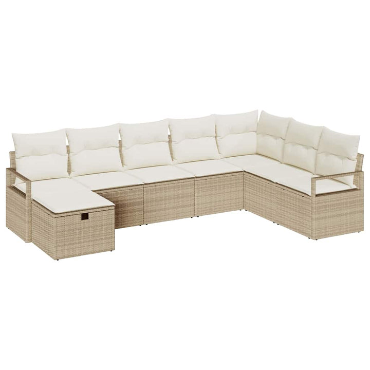 Sofa Sæt med pude 5 pcs polyrattan