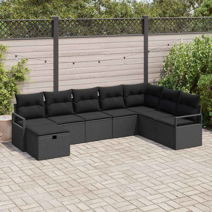 Sofa Sæt med pude 6 pcs polyrattan