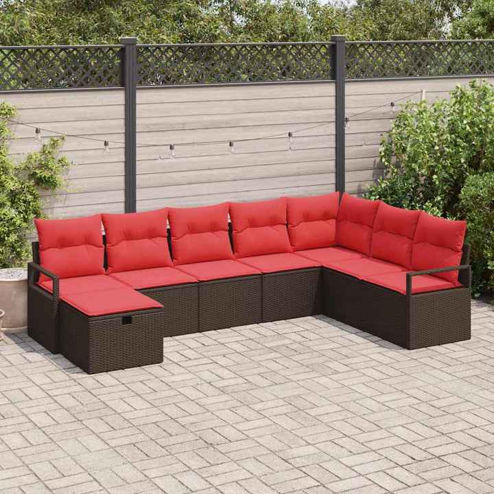 Sofa Sæt med pude 6 pcs polyrattan