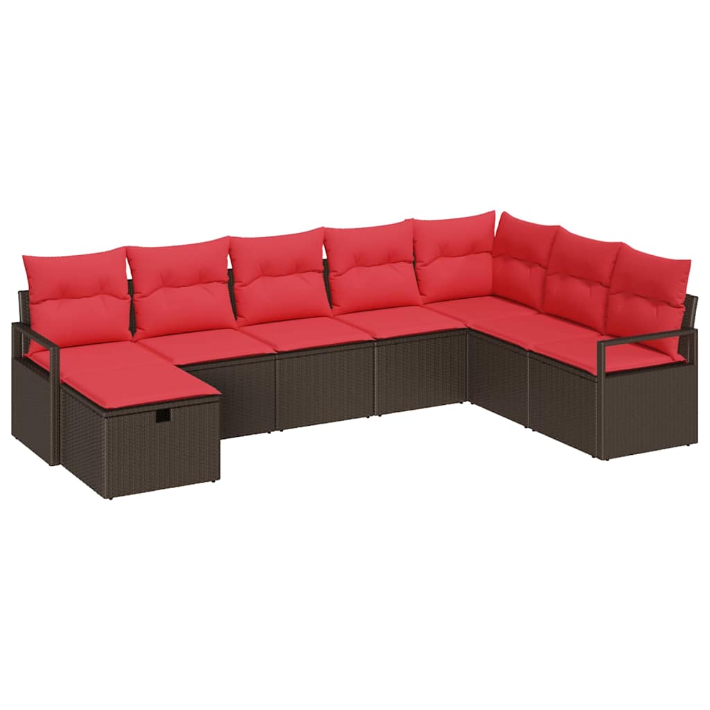 Sofa Sæt med pude 6 pcs polyrattan