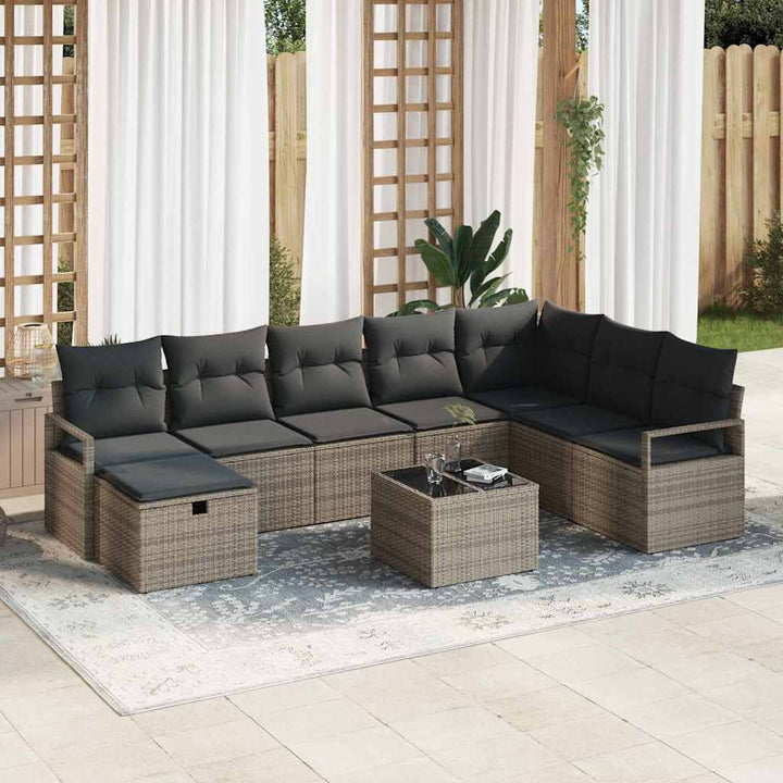 Sofa Sæt 6 stk. polyrattan