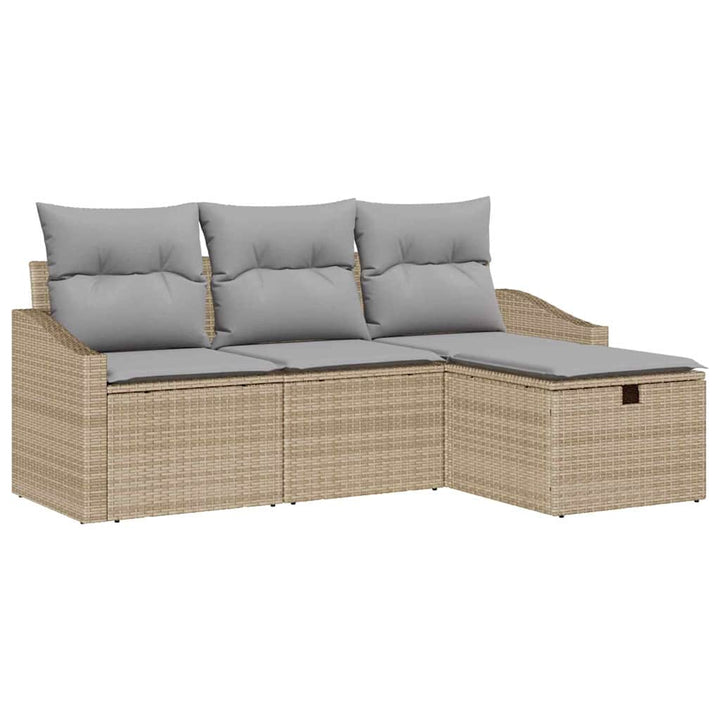 Sofa Sæt 4 stk. polyrattan