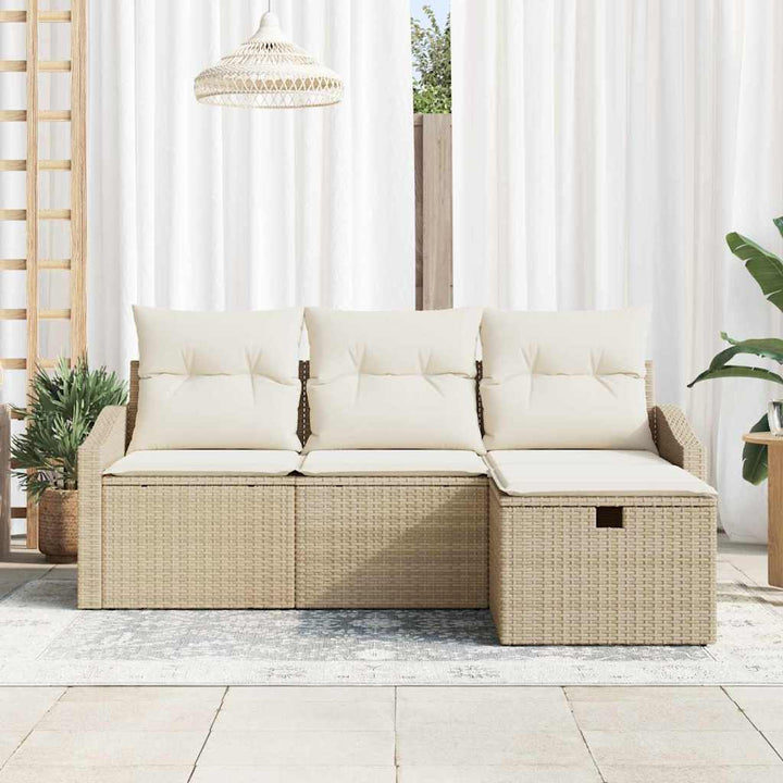 Sofa Sæt 4 stk. polyrattan