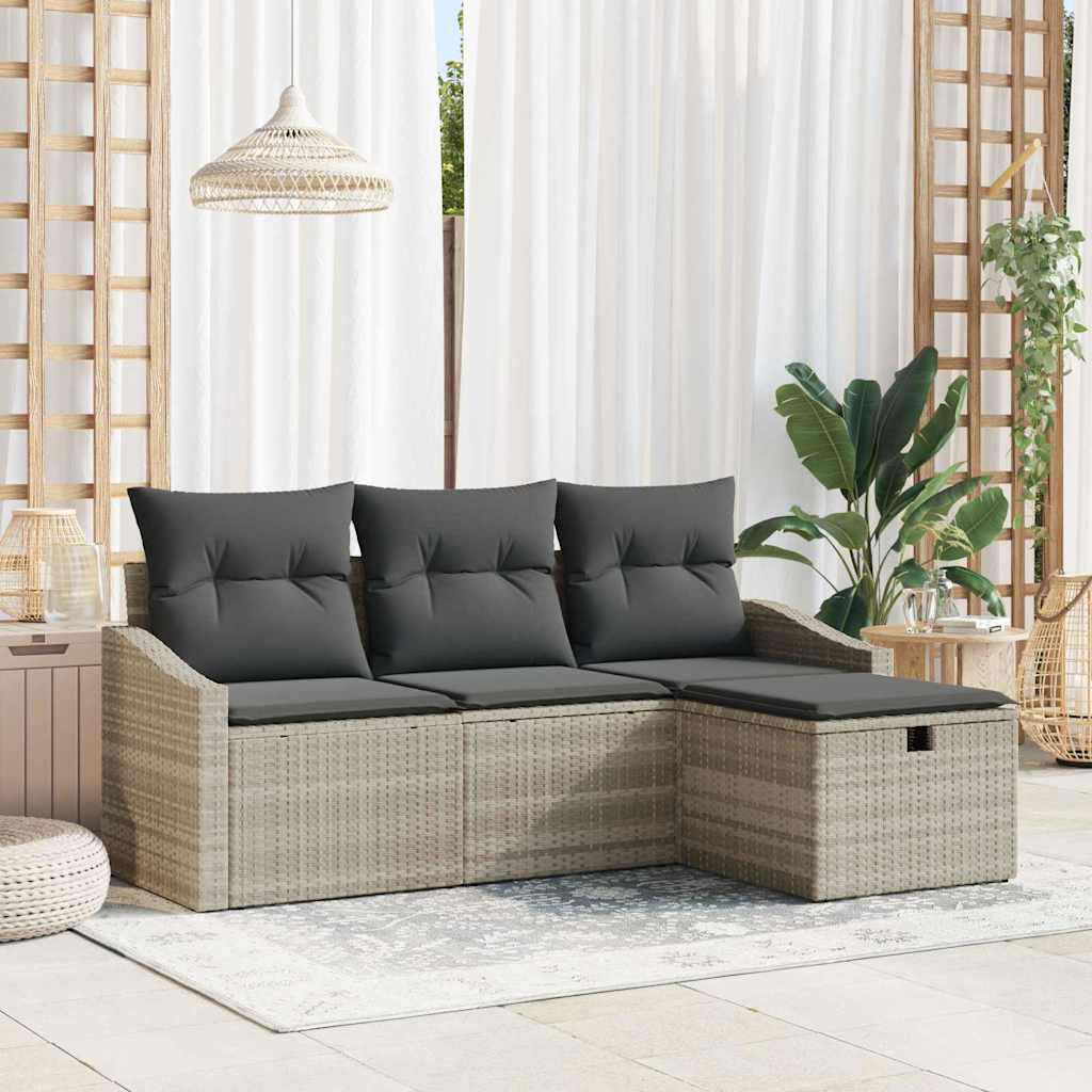 Sofa Sæt 4 stk. polyrattan