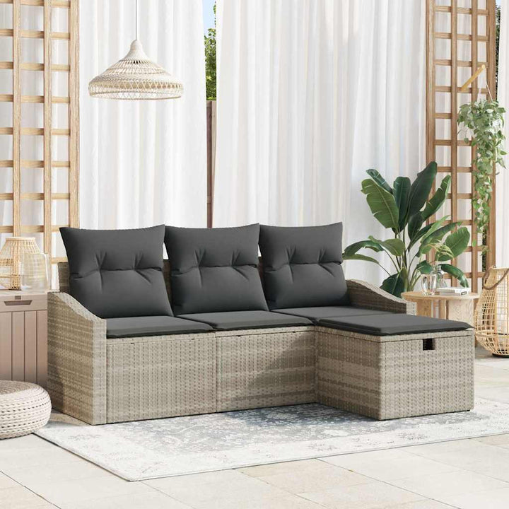 Sofa Sæt 4 stk. polyrattan