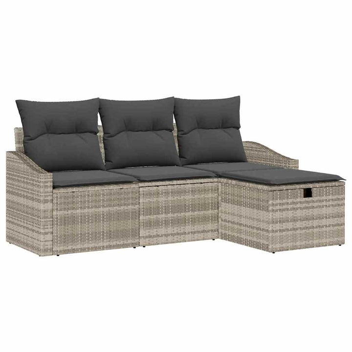 Sofa Sæt 4 stk. polyrattan