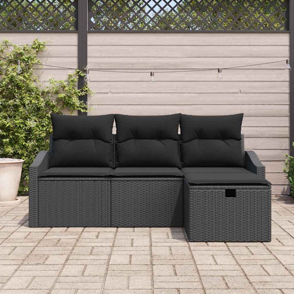 Sofa Sæt 4 stk. polyrattan