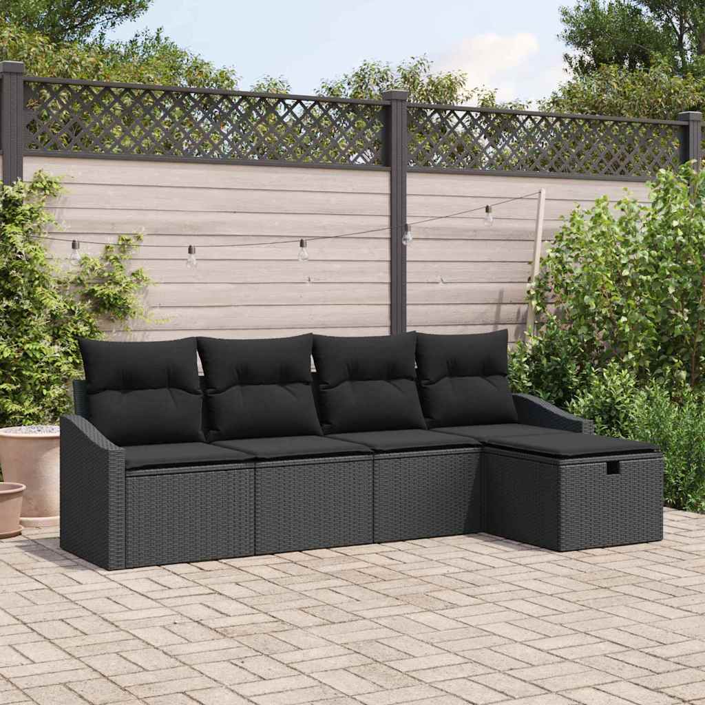 Sofa Sæt med pude 6 pcs polyrattan